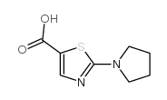 2-吡咯烷-1-基-1,3-噻唑-5-羧酸结构式