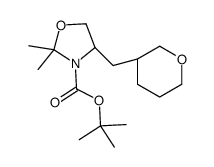 (S)-TERT-BUTYL 2,2-DIMETHYL-4-(((R)-TETRAHYDRO-2H-PYRAN-3-YL)METHYL)OXAZOLIDINE-3-CARBOXYLATE picture