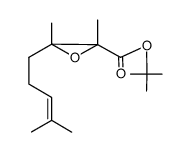 2,3-dimethyl-3-(4-methyl-pent-3-enyl)-oxiranecarboxylic acid tert-butyl ester Structure