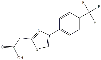 {4-[4-(Trifluoromethyl)phenyl]-1,3-thiazol-2-yl}acetic acid结构式