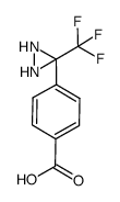 4-(3-(trifluoromethyl)diaziridin-3-yl)benzoic acid结构式