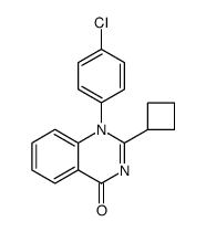 1-(4-Chlorophenyl)-2-cyclobutylquinazolin-4(1H)-one Structure