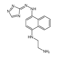 1-N-(2-aminoethyl)-4-N-(1,2,4-triazol-3-ylideneamino)naphthalene-1,4-diamine Structure