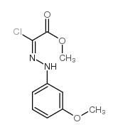 methyl chloro[(3-methoxylphenyl)hydrazono]acetate Structure