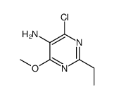 4-chloro-2-ethyl-6-methoxypyrimidin-5-amine结构式