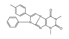 2,4-dimethyl-7-(4-methylphenyl)-6-phenylpurino[7,8-a]imidazole-1,3-dione Structure