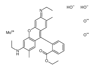 Xanthylium, 9-[2-(ethoxycarbonyl)phenyl]-3,6-bis(ethylamino)-2,7-dimethyl-, molybdate Structure