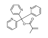 tripyridin-2-ylmethyl 2-methylprop-2-enoate结构式