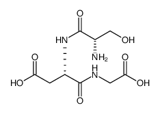 Glycine, N-(N-L-seryl-L-α-aspartyl)结构式