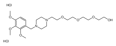 2-[2-[2-[2-[4-[(2,3,4-trimethoxyphenyl)methyl]piperazin-1-yl]ethoxy]ethoxy]ethoxy]ethanol,dihydrochloride Structure