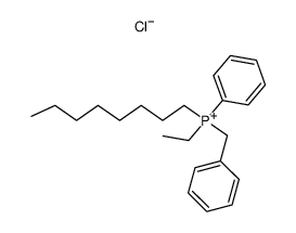 Ethyl-benzyl-octyl-phenyl-phosphonium-chlorid结构式