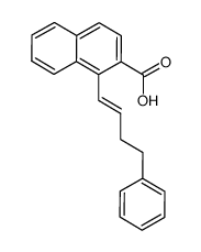 1-(4-phenyl-but-1-enyl)-naphthalene-2-carboxylic acid Structure