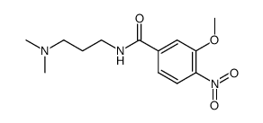 N-(3-dimethylaminopropyl)-3-methoxy-4-nitro-benzamide Structure