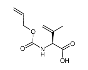 (S)-2-allyloxycarbonylamino-3-methyl-but-3-enoic acid Structure