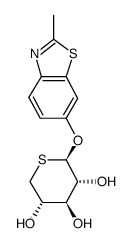 2-methyl-6-benzothiazolyl 5-thio-β-D-xylopyranoside Structure