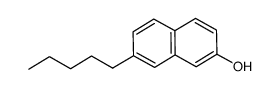 7-pentyl-2-naphthalenol Structure