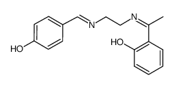 (p-hydroxybenzaldehyde)(2-hydroxyacetophenone)ethylenediamine Structure