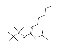 E-dimethylteriobutylsilyloxy-1 isopropyloxy-1 heptene-1结构式