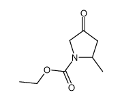 2-methyl-4-oxo-pyrrolidine-1-carboxylic acid ethyl ester Structure