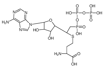 (5'-((N-triphosphoamino)methyl)adenosyl)homocysteine structure