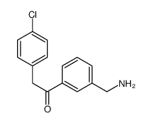 1-[3-(aminomethyl)phenyl]-2-(4-chlorophenyl)ethanone结构式