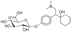 4-[2-(二甲基氨基)-1-(1-羟基环己基)乙基]苯基 BETA-D-吡喃葡糖苷酸结构式