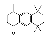 4,5,5,8,8-pentamethyl-3,4,6,7-tetrahydro-2H-anthracen-1-one结构式