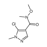 5-chloro-N-methoxy-N,1-dimethylpyrazole-4-carboxamide Structure