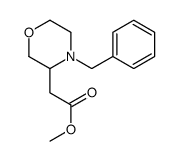 (4-Benzyl-morpholin-3-yl)-acetic acid methyl ester Structure