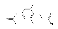 3-(2,6-Dimethyl-4-acetoxyphenyl)-propionylchloride结构式