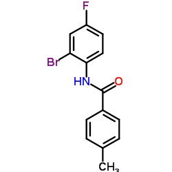 N-(2-Bromo-4-fluorophenyl)-4-methylbenzamide结构式