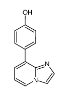 8-(4-hydroxyphenyl)imidazo<1,2-a>pyridine Structure
