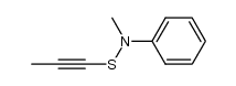 N-Methyl-N-(1-propynylthio)-benzenamine结构式