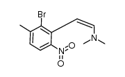 [2-(2-bromo-3-methyl-6-nitro-phenyl)-vinyl]-dimethyl-amine结构式