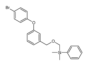 [3-(4-bromophenoxy)phenyl]methoxymethyl-dimethyl-phenylsilane Structure