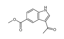 3-ACETYL-1H-INDOLE-5-CARBOXYLIC ACID METHYL ESTER structure