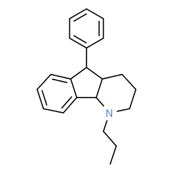 1-propyl-5-phenyl-2,3,4,4a,5,9b-hexahydro-1H-indeno(1,2-b)pyridine Structure