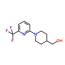 {1-[6-(Trifluoromethyl)-2-pyridinyl]-4-piperidinyl}methanol结构式