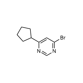 4-溴-6-环戊基嘧啶结构式