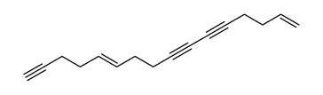 hexadeca-1,11t-diene-5,7,15-triyne结构式