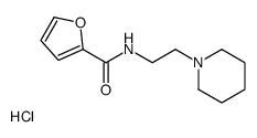 N-(2-piperidin-1-ium-1-ylethyl)furan-2-carboxamide,chloride Structure