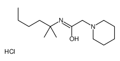 N-(2-methylhexan-2-yl)-2-(1-piperidyl)acetamide hydrochloride结构式