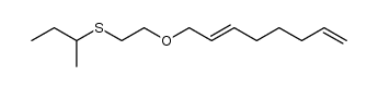 3-methyl-4-thia-7-oxa-9E,14-pentadecadiene Structure