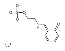 sodium,2-[[(E)-(6-oxocyclohexa-2,4-dien-1-ylidene)methyl]amino]ethyl sulfate Structure