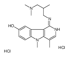 1-[[3-(dimethylamino)-2-methylpropyl]amino]-4,5-dimethylpyrido[4,3-b]indol-8-ol,dihydrochloride Structure