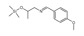 N-(4-methoxybenzylidene)-2-((trimethylsilyl)oxy)propan-1-amine Structure