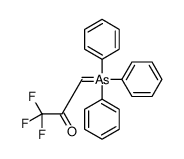 1,1,1-trifluoro-3-(triphenyl-λ5-arsanylidene)propan-2-one Structure