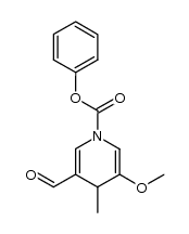 phenyl 3-formyl-5-methoxy-4-methylpyridine-1(4H)-carboxylate Structure