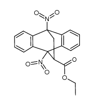 ethyl 9,10-dinitro-9,10-dihydro-9,10-ethanoanthracene-11-carboxylate结构式