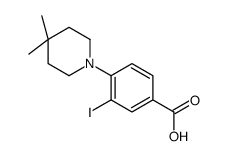 4-(4,4-dimethylpiperidin-1-yl)-3-iodobenzoic acid Structure